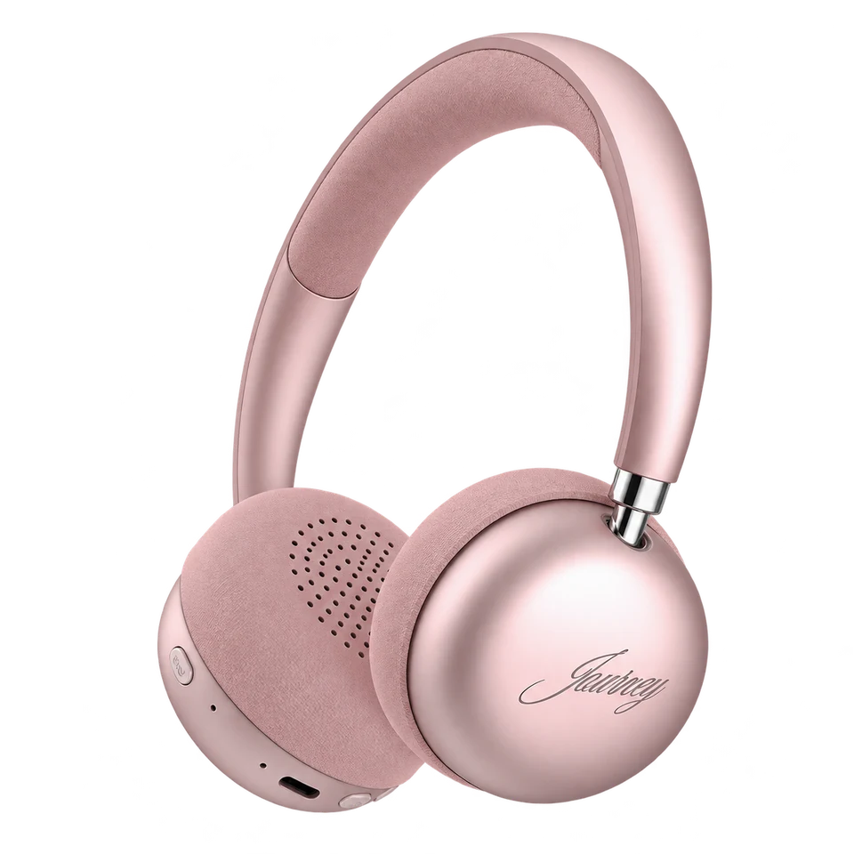 JSOUL MATE LOVE 520A 玫瑰粉耳机,金属质感外壳与浅型内侧结构